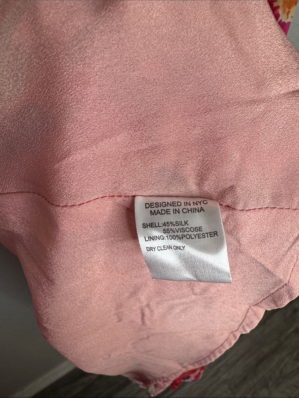 Yumi Kim Sunnyside Pink Stella Dress Size Medium Floral Silk Blend - Picture 4 of 6